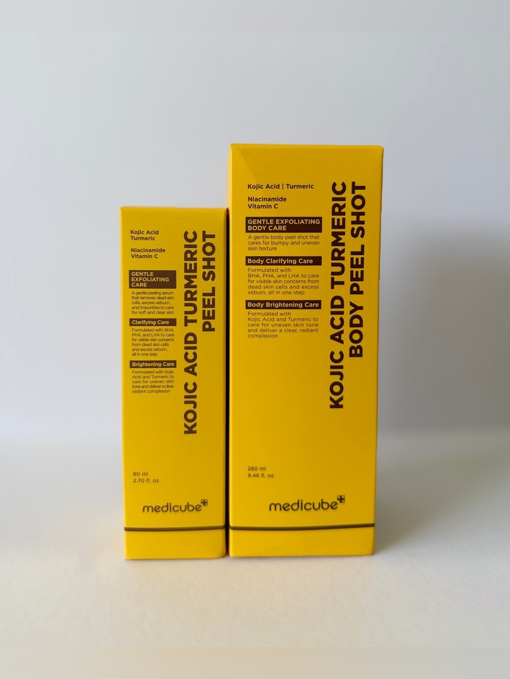 medicube Kojic Acid Turmeric Peel Shot Duo For Face & Body